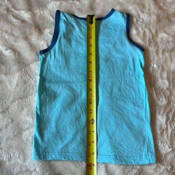3/$25 Truly Turquoise-Blue Tank Top Girls Size 6X - Picture 4 of 6